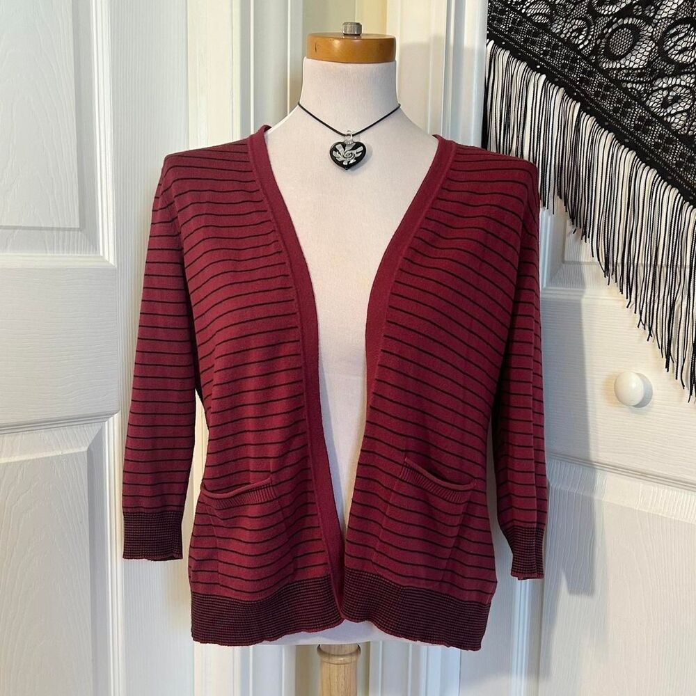 Maurices Women's Burgundy Cardigan
